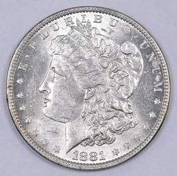 1881 O Morgan Silver Dollar.