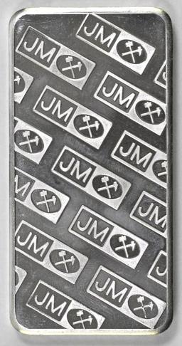 Johnson Matthey 10oz. .999 Fine Silver Ingot / Bar.