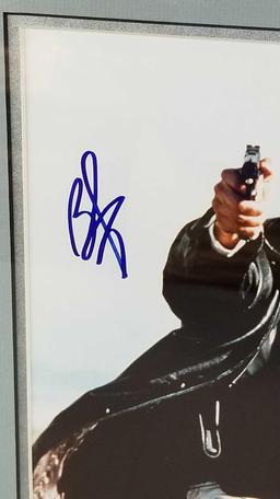 Signed framed Brad Pitt Seven photograph
