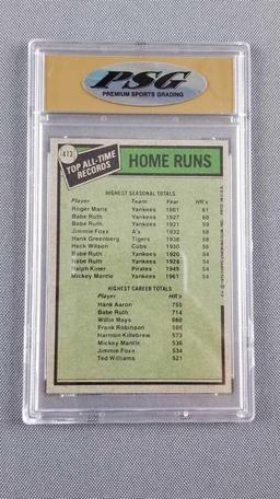 1979 Topps Maris/Aaron all time record holder card