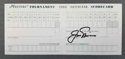 Jack Nicklaus signed 1986 Masters scorecard