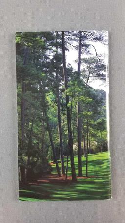 Tiger Woods signed Masters spectator guide