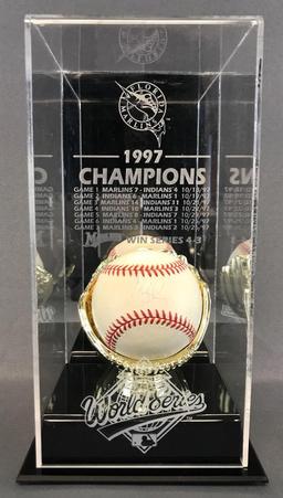 Charles Johnson Signed Baseball