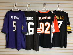 Group of 4 NFL jerseys