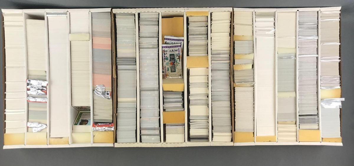 Group of 3 boxes assorted trading cards