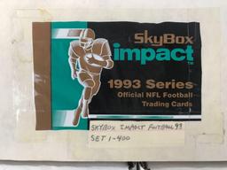 Group of 7 boxes assorted NFL trading cards