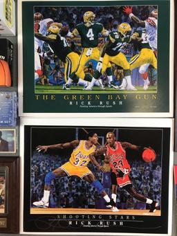 12 piece group assorted sports memorabilia