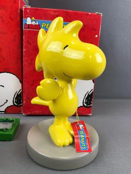 Group of 3 Westland Giftware Peanuts Collection figurines in original packaging