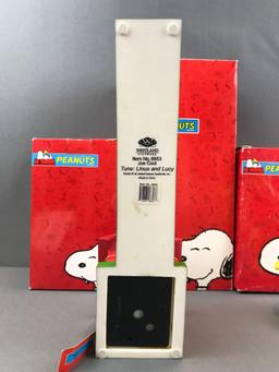 Group of 3 Westland Giftware Peanuts Collection figurines in original packaging