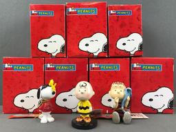 Group of 7 Westland Giftware Peanuts Collection figurines in original packaging