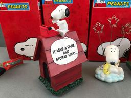 Group of 4 Westland Giftware Peanuts Collection figurines in original packaging