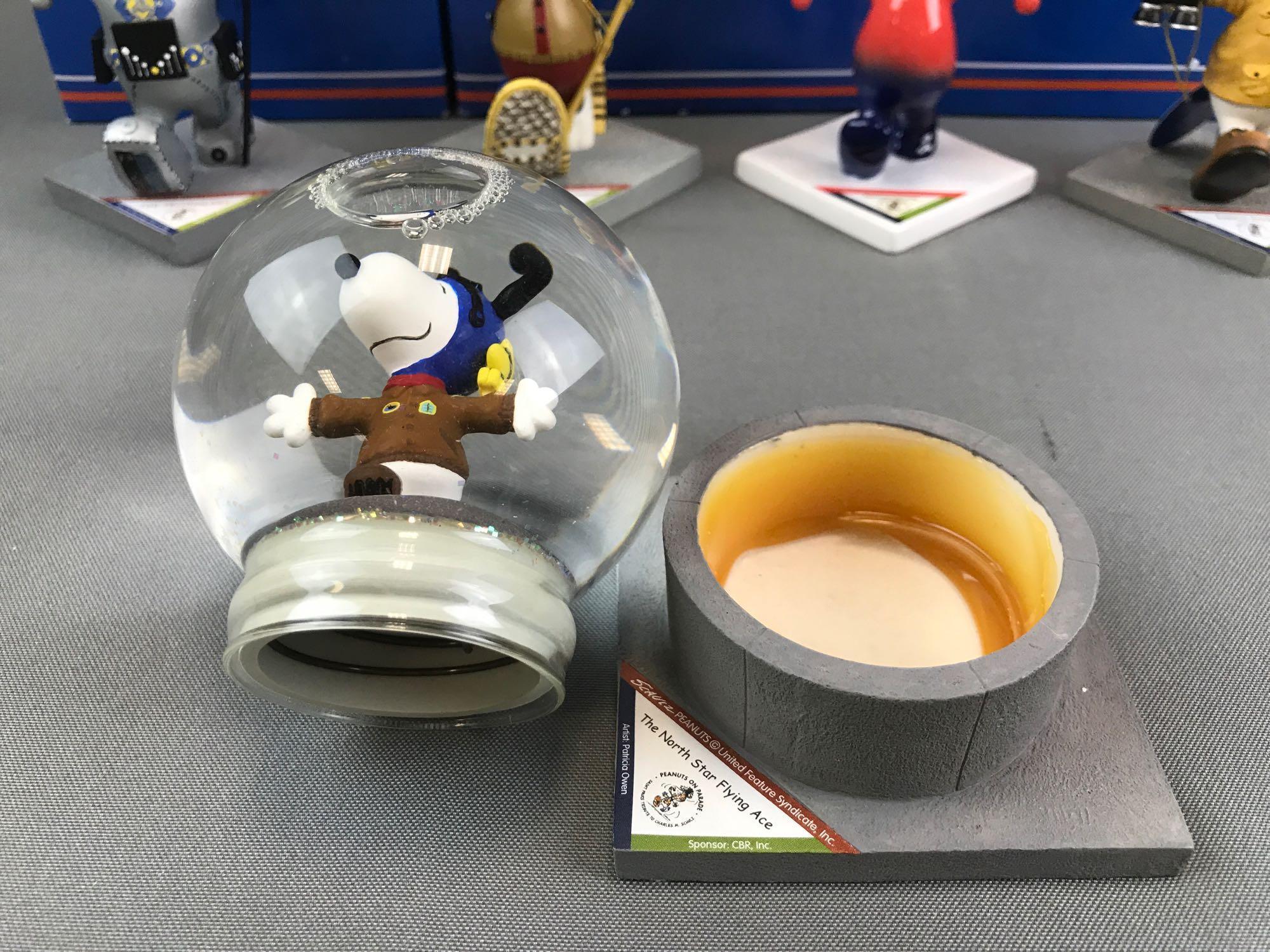Group of 5 Westland Giftware Peanuts on Parade Snoopy Figurines in original packaging