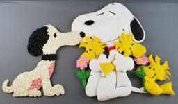 Peanuts Snoopy and Woodstock wall decor