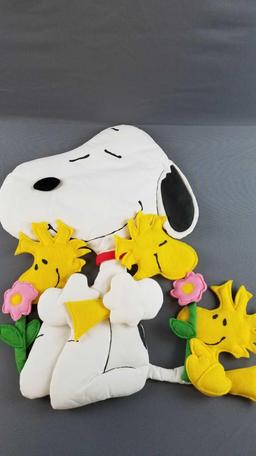 Peanuts Snoopy and Woodstock wall decor