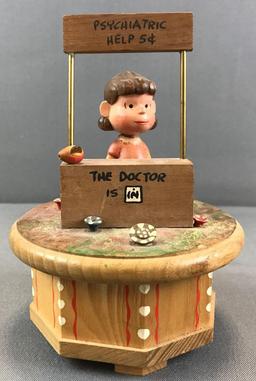 Vintage Anri/Thorens Swiss Movement Peanuts Lucy Music Box