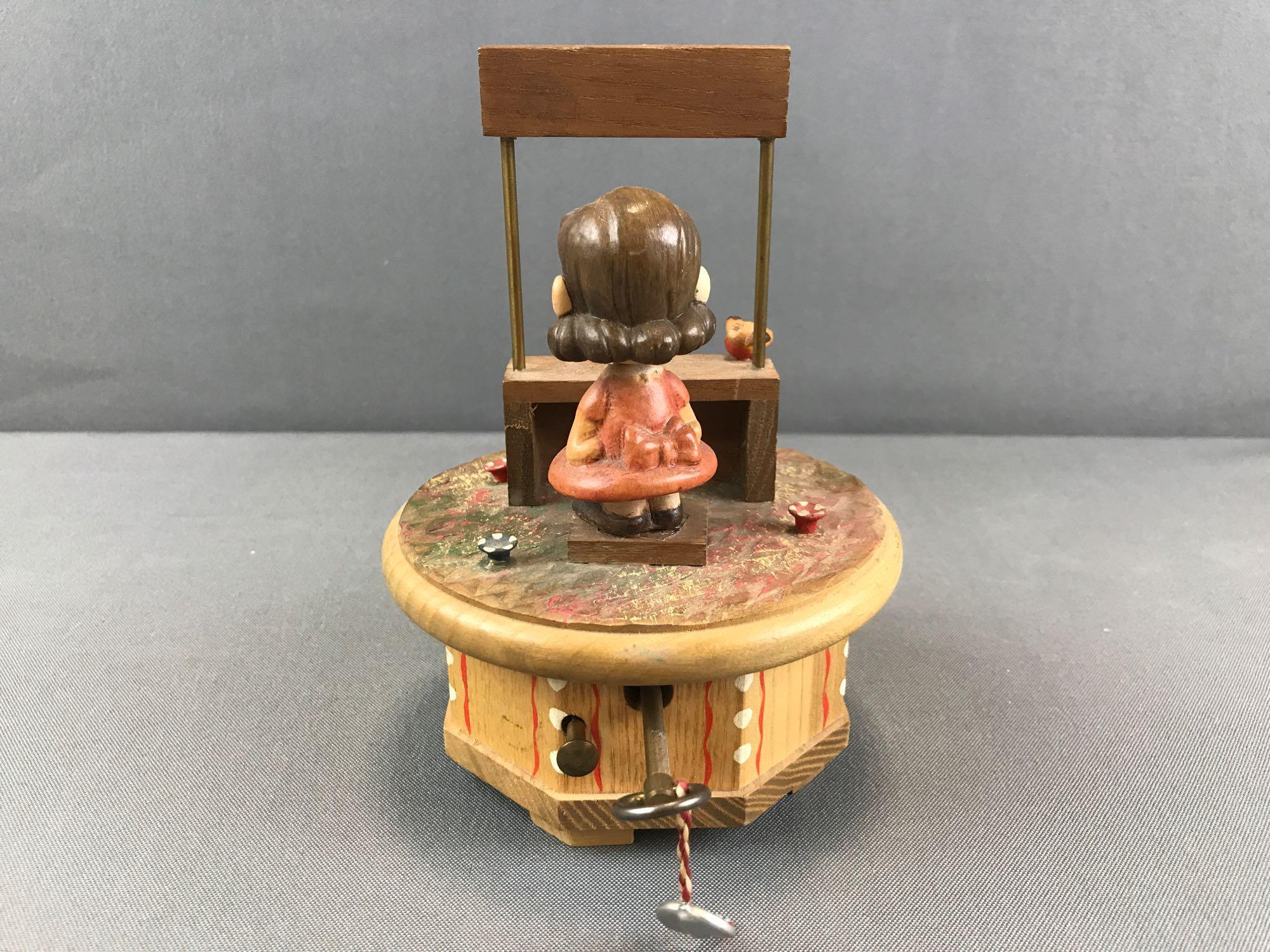 Vintage Anri/Thorens Swiss Movement Peanuts Lucy Music Box