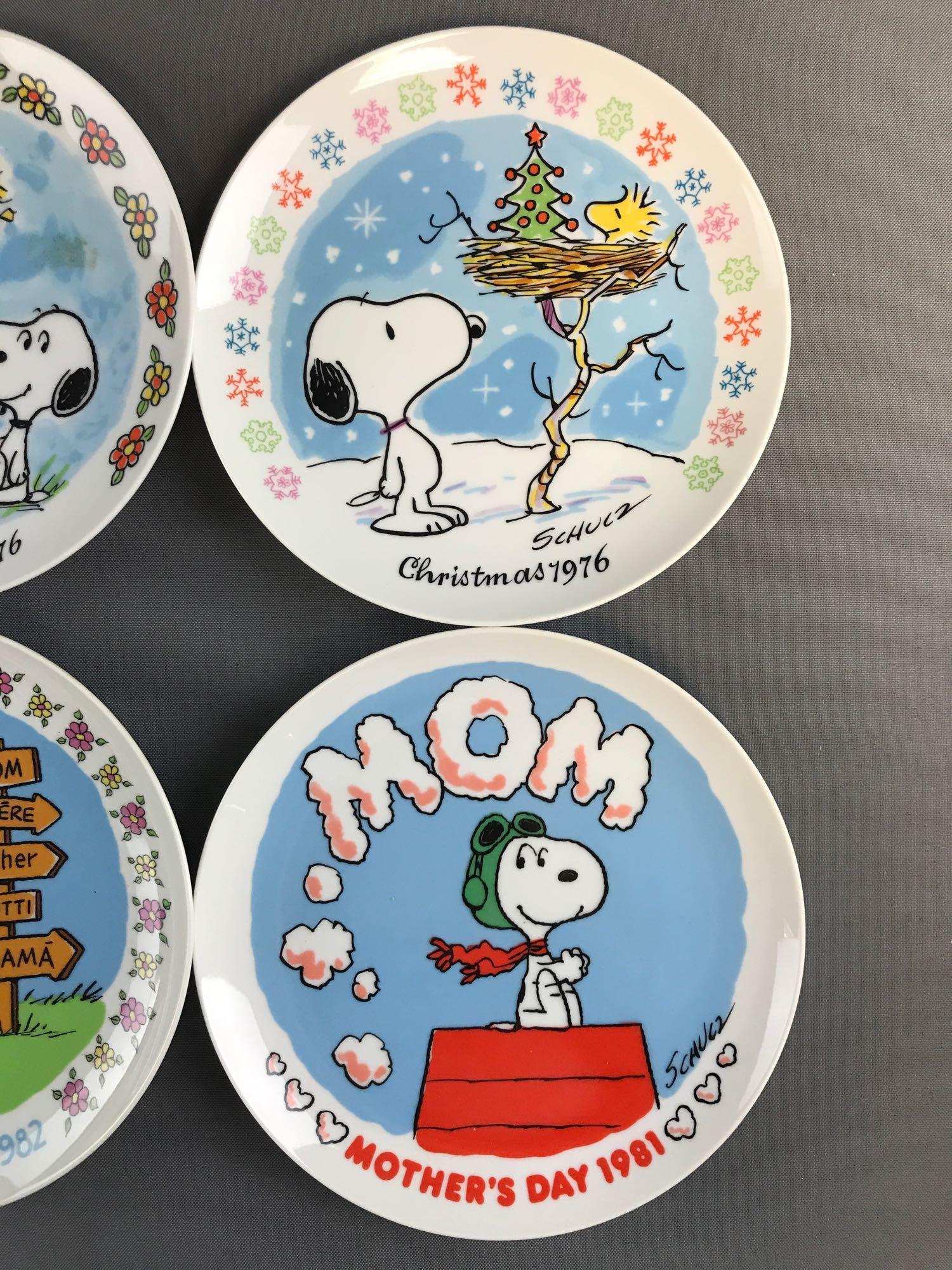 Group of 6 Schmid Peanuts porcelain collector plates