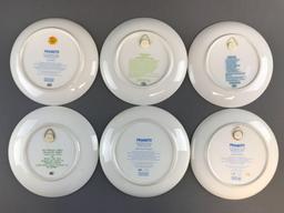 Group of 6 Schmid Peanuts porcelain collector plates