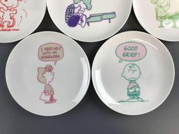 Group of 5 Peanuts collector plates