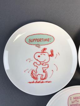 Group of 5 Peanuts collector plates