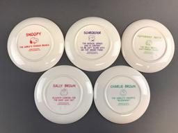 Group of 5 Peanuts collector plates