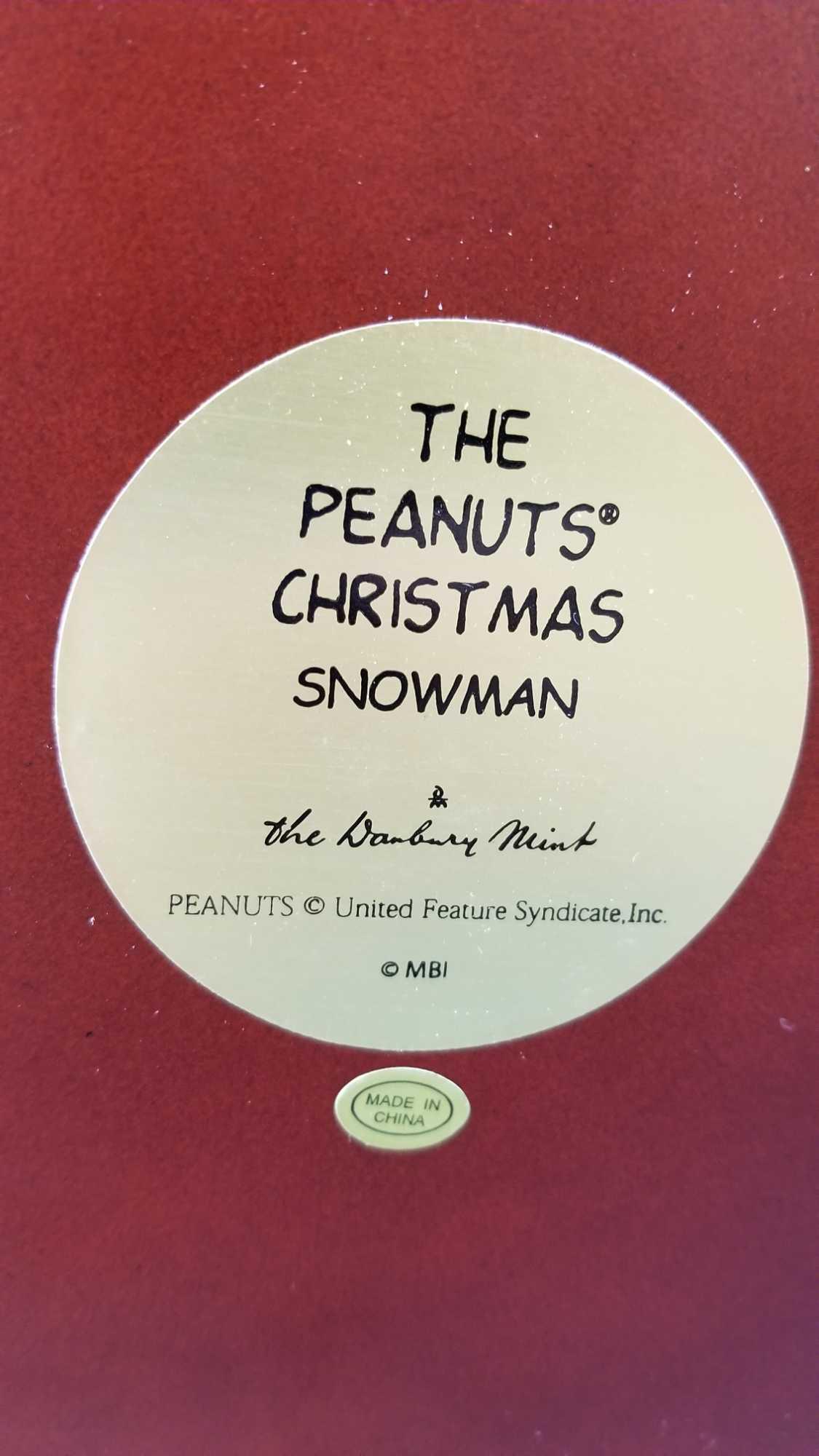 Peanuts Snowman by Danbury Mint