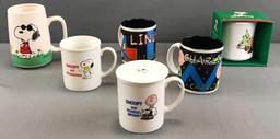 Peanuts Group of 6 Coffee Mugs