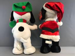 Peanuts Group of 2 Plush Christmas Greeters