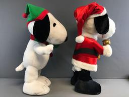 Peanuts Group of 2 Plush Christmas Greeters