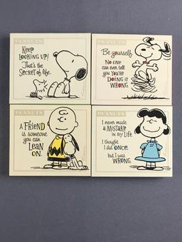 Peanuts Group of 10 Plus Framed Art