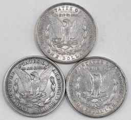 Group of (3) Morgan Silver Dollars