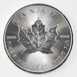 2015 Canada $5 Maple Leaf 1oz. .9999 Fine Silver