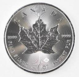 2016 Canada $5 Maple Leaf 1oz. .9999 Fine Silver