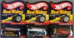 Group of 3 Hot Wheels Real Riders die-cast vehicles