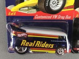 Group of 3 Hot Wheels Real Riders die-cast vehicles
