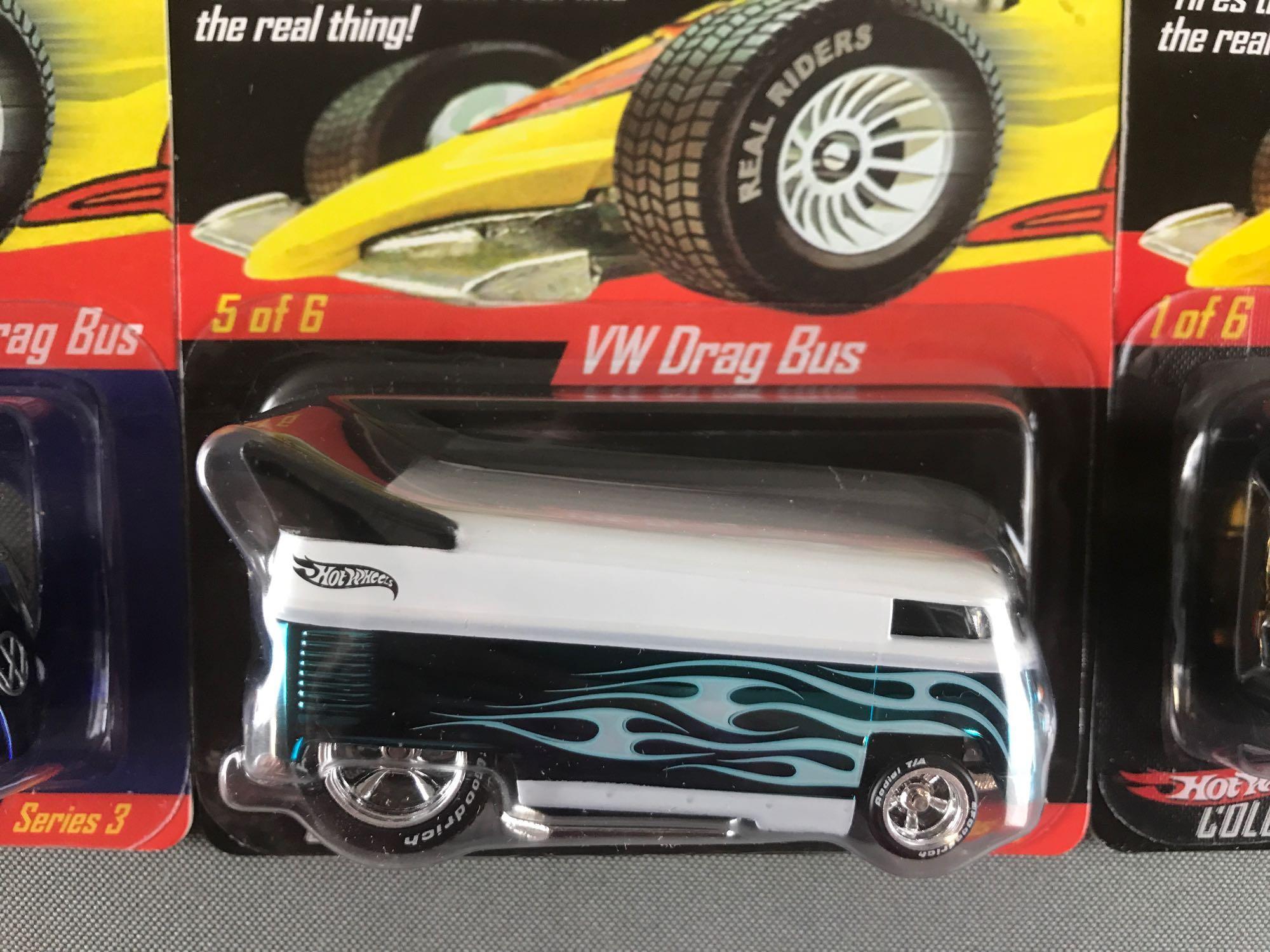 Group of 3 Hot Wheels Real Riders die-cast vehicles