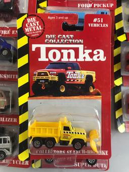 Group of 52 Maisto Tonka Die-Cast Collection Vehicles