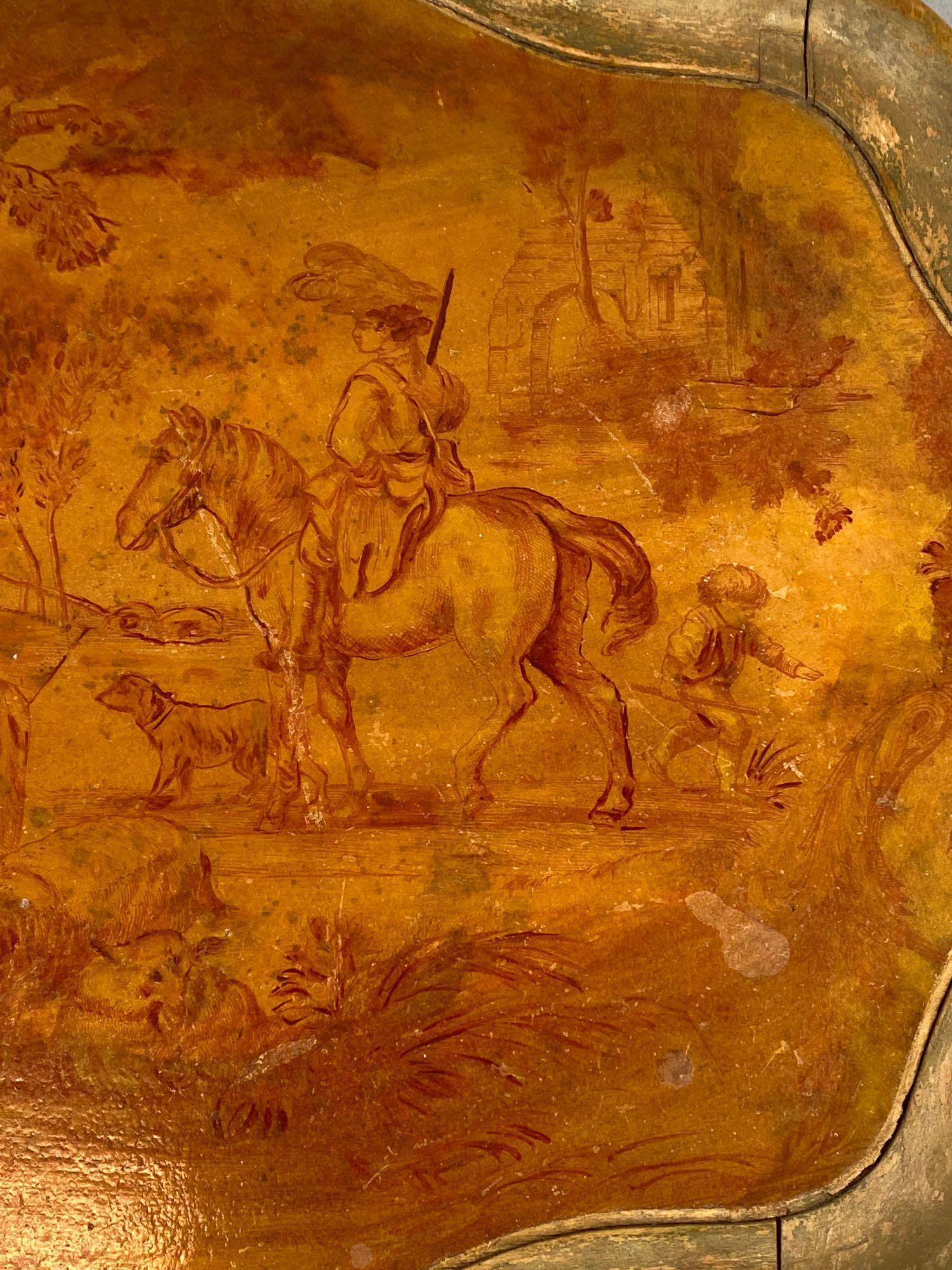 Wood Handmade and Hand Painted Serving Tray