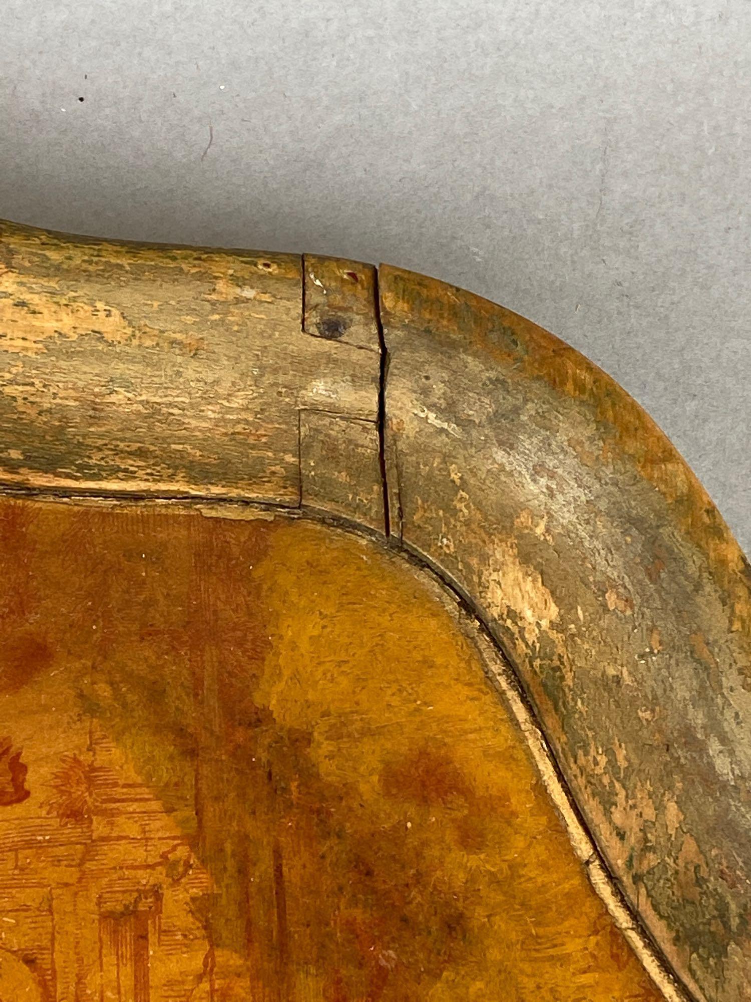Wood Handmade and Hand Painted Serving Tray