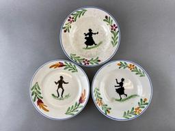 Group of 9 Assorted Ceramic Plates