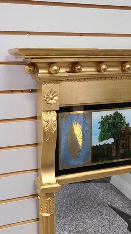 Exceptional Early 19th Century Mirror Reverse Painted Glass