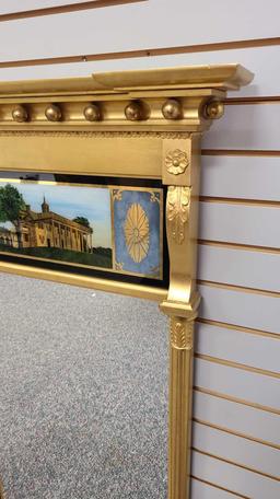 Exceptional Early 19th Century Mirror Reverse Painted Glass