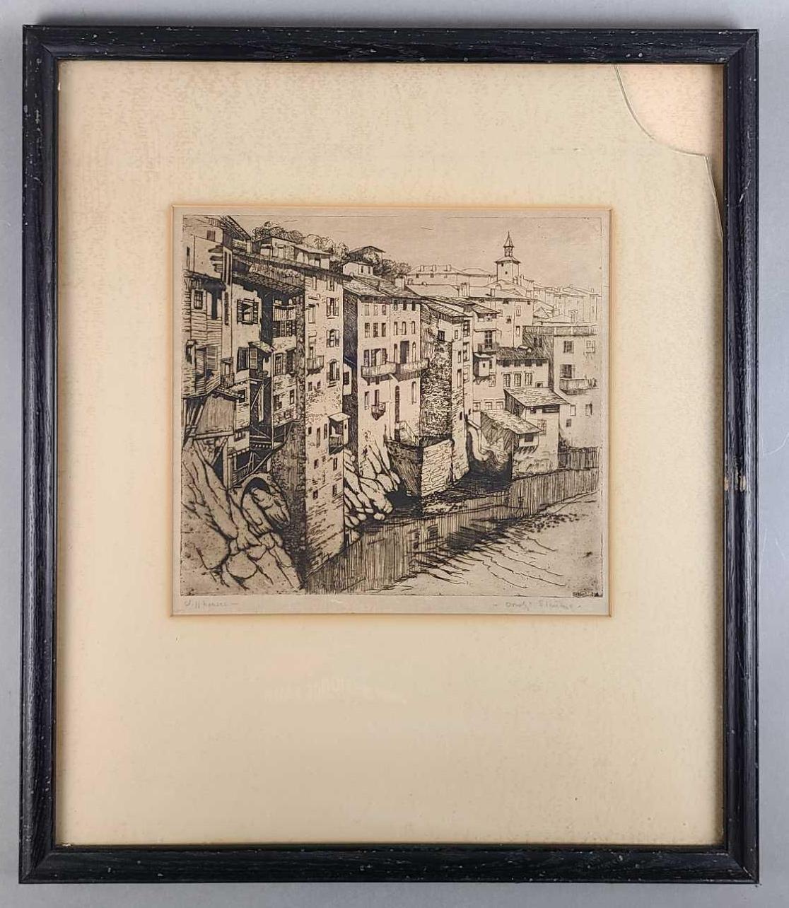 20th Century Dorothy Stevens Signed Etching