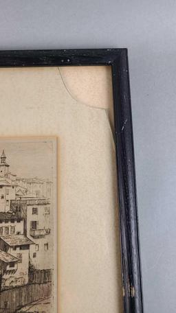 20th Century Dorothy Stevens Signed Etching
