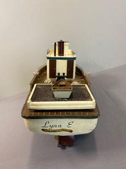 20th Century Fold Art Model Tugboat Lynn E