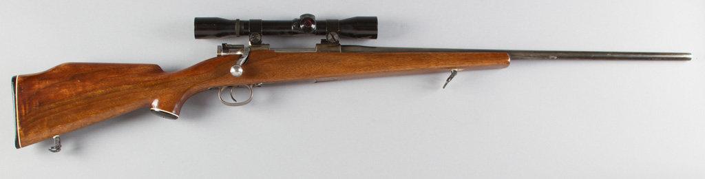 Oberndorf, Mauser, Bolt Action Rifle, .22-250 Caliber, SN 3655, 24 1/2" barrel, walnut stock with Mo