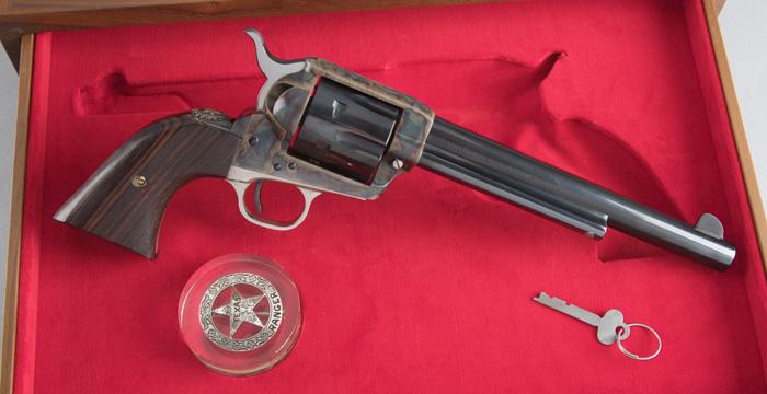 Fine Cased Colt, Texas Ranger, SAA  Revolver, SN 215TR, 7 1/2" barrel, pristine factory finish with