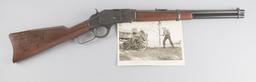 Winchester 1873 Prop Gun used in the famous Jimmy Stewart movie "Winchester 73", autographed by acto