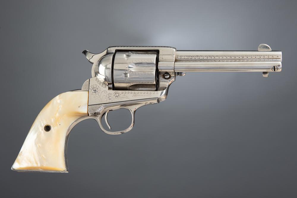 Interesting Colt Single Action Army Revolver, SN 246562. Shipped to Indian Territory in 1903 as conf