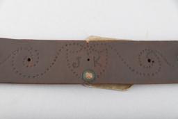 Vintage pair of August Buermann Spurs in the famous Ranger pattern, complete with heel chains and or